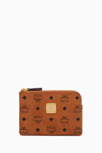 Aren Card Case in Visetos Canvas