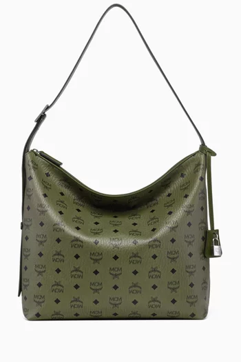 Large Aren Hobo Bag in Visetos Canvas