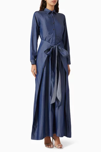 Overlay Tie-up Jumpsuit