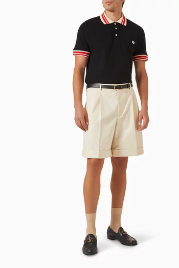 Bermuda Shorts in Cotton Canvas