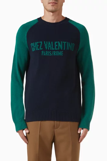 Chez Valentino Sweater in Wool Knit