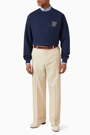 VG Patch Sweatshirt in Cotton