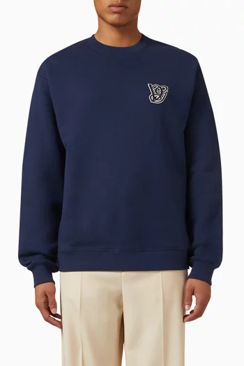 VG Patch Sweatshirt in Cotton