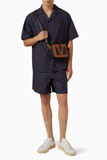 Cherryfic Bermuda Shorts in Cotton Poplin