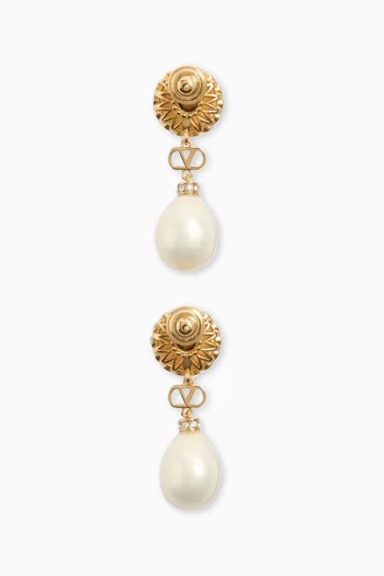Valentino Garavani VLogo Signature Pearl Earrings