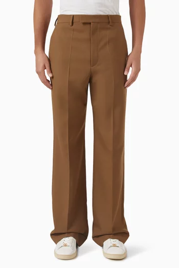 Cuffed Pants in Nylon Gabardine