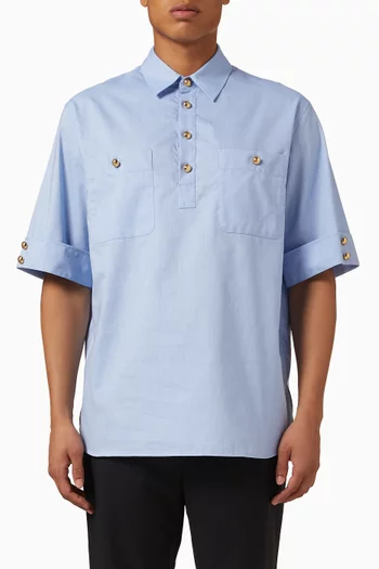 Polo Shirt in Oxford Cotton