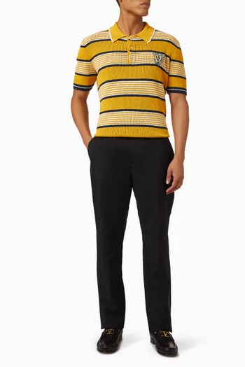 VG Patch Polo Shirt in Knit