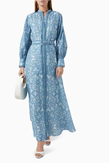 Juliana Belted Maxi Dress