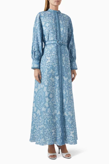 Juliana Belted Maxi Dress