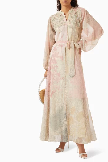 Belle Belted Dress in Chiffon