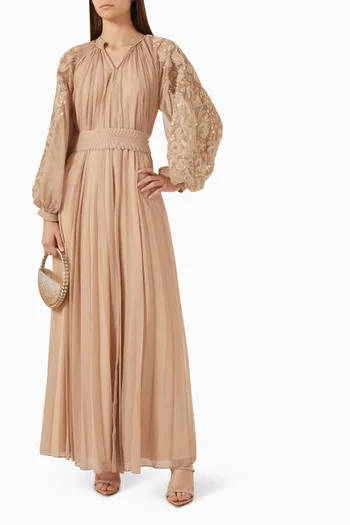 Victoria Embellished Dress in Chiffon