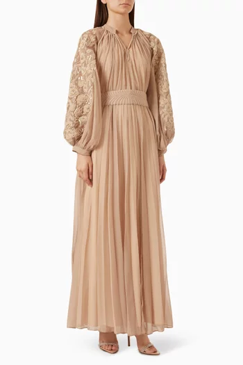 Victoria Embellished Dress in Chiffon