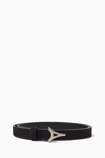 Eiffel Slim Belt in Vegan Suede
