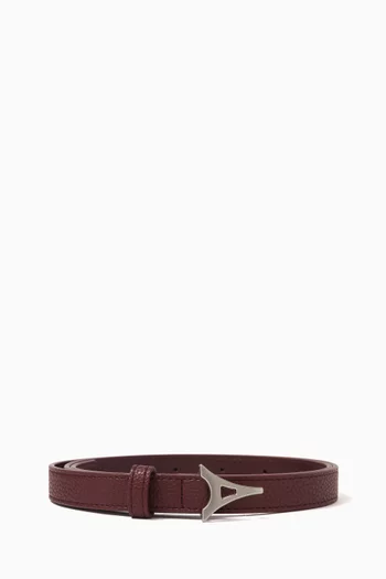 Eiffel Slim Belt in Vegan Leather
