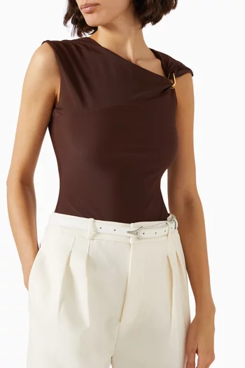Eiffel Slim Belt in Vegan Leather