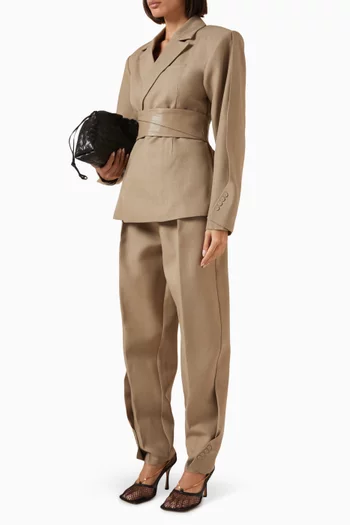 Twist Leg Tailored Pants