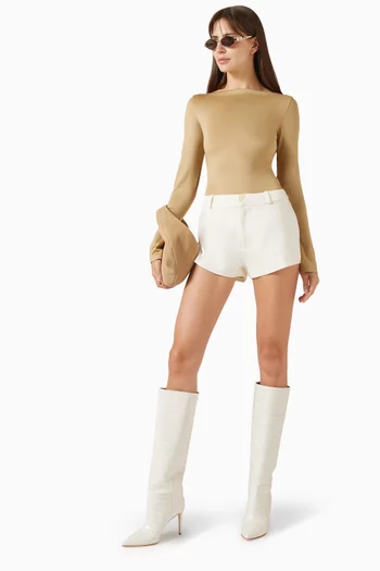 بودي سوت اتيرنال بفتحة رقبة على شكل قارب مزيج فيسكوز