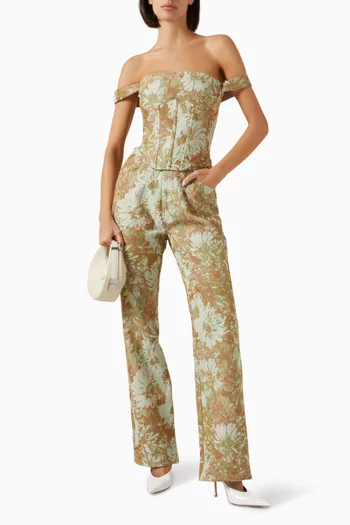 Boyfriend Jeans in Jacquard