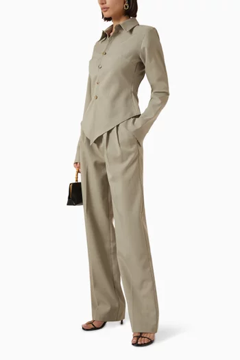 قميص سونيا بقصة مائلة