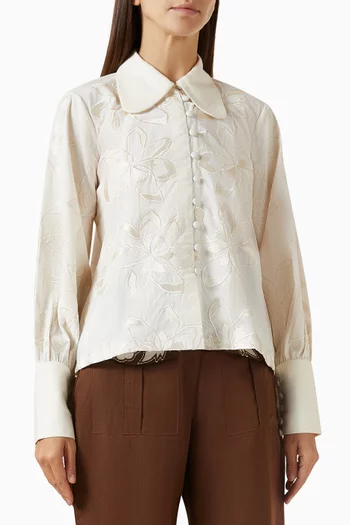 Embroidered Buttoned Shirt