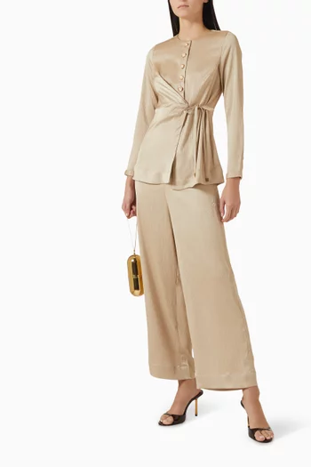Dasha Co-ord Set in Viscose-satin