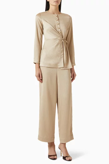 Dasha Co-ord Set in Viscose-satin
