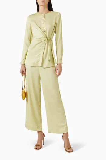 Dasha Co-ord Set in Viscose-satin