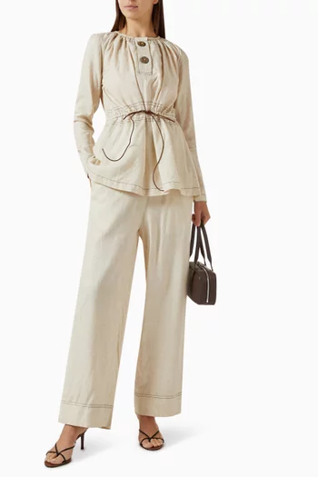 Luda Co-ord Set in Linen