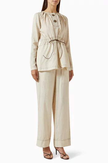 Luda Co-ord Set in Linen