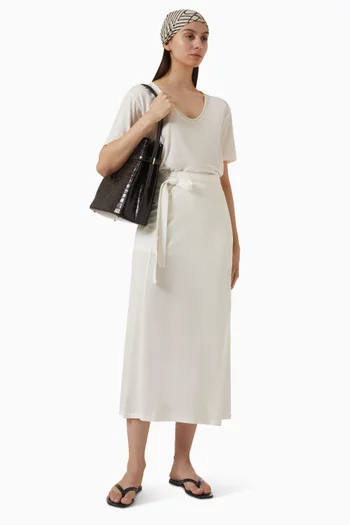 Wrap Skirt in Organic Cotton Blend