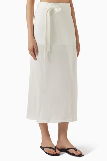 Wrap Skirt in Organic Cotton Blend