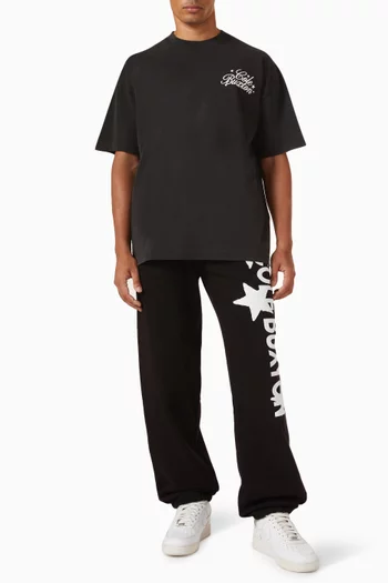 Stars Serif T-shirt in Cotton