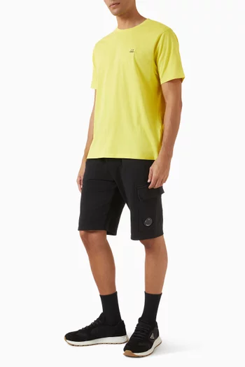 شورت مزين بعدسة صوف قطني