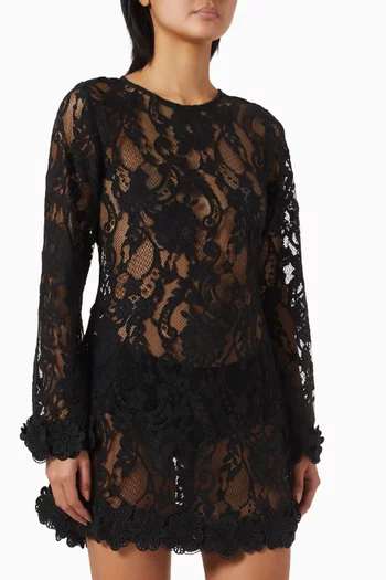 Odessa Mini Dress in Lace
