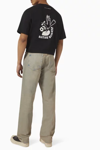 Sanature T-shirt in Cotton-jersey