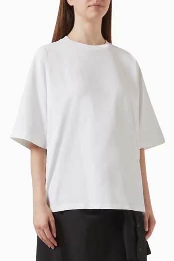 تي شيرت بقصة فضفاضة قطن عضوي