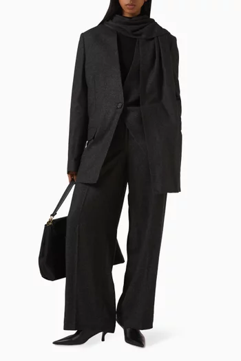 جاكيت بوشاح مزيج فيسكوز