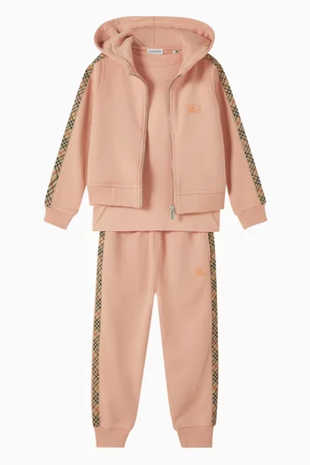 بنطال رياضي بنقشة مربعات قطن