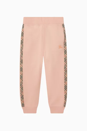 بنطال رياضي بنقشة مربعات قطن