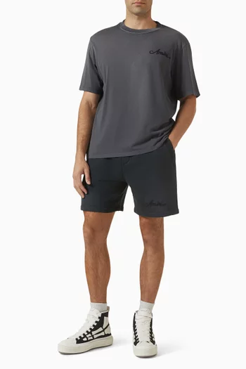 شورت بنقشة باندانا بلون باهت قطن