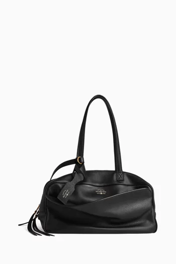 Medium Carrie Bowling Bag in Leather