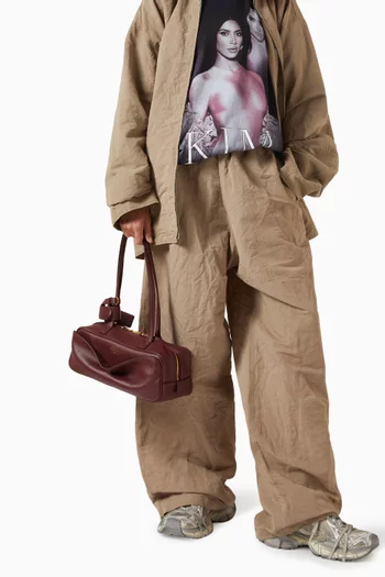 Small Carrie Bowling Bag in Leather