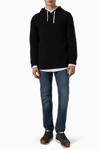 Marina Hooded Pullover in Cotton Knit