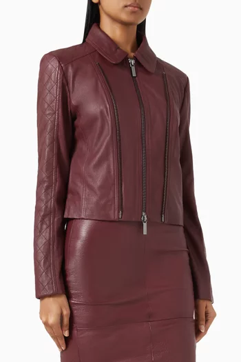 Slim-fit Jacket in Leather