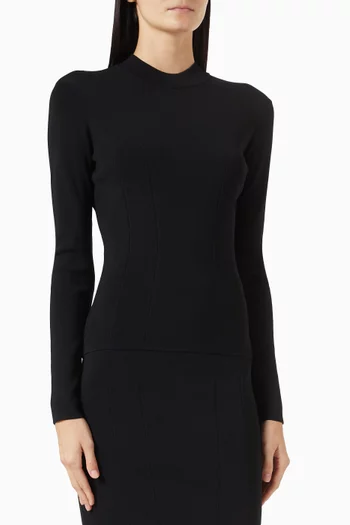 Long-sleeve Sweater in Viscose-knit