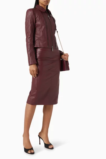 Pencil Skirt in Leather