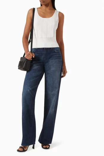 Logo Tank Top in Viscose-blend