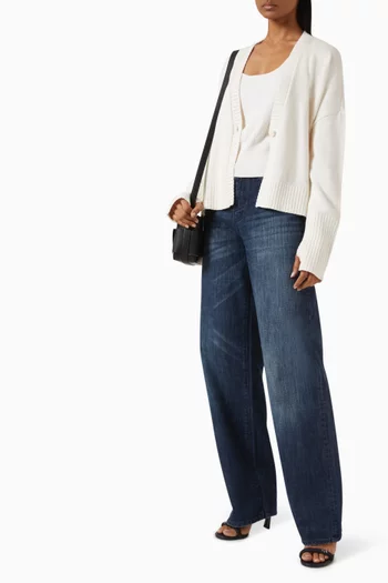 Cropped Cardigan in Knit