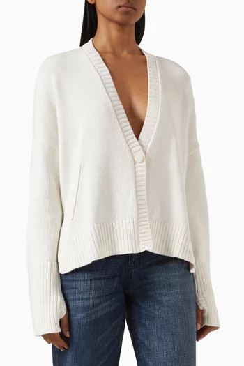 Cropped Cardigan in Knit
